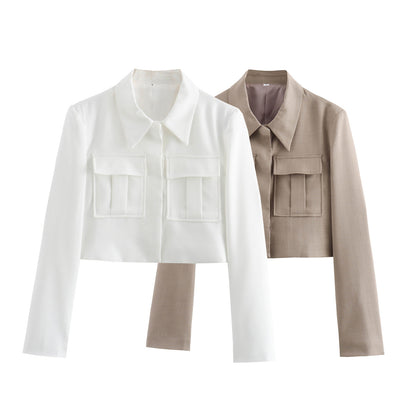 Women's Jacket + Long Straight Pants Suit