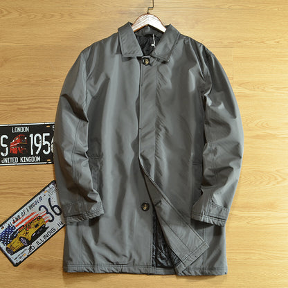 Mid-length trench coat