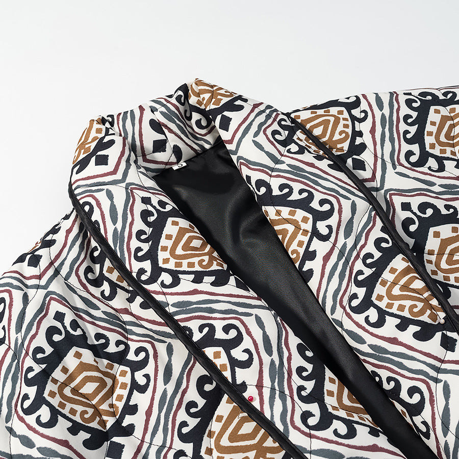 Printed cotton jacket