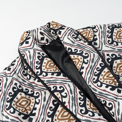 Printed cotton jacket