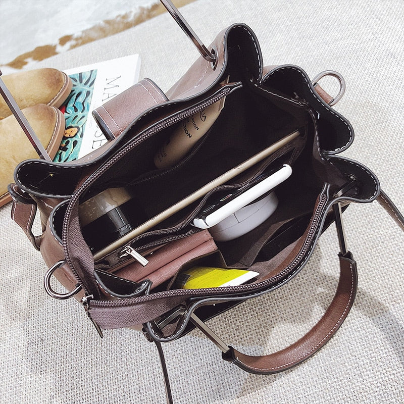 Leisure Tote Bag Large Capacity Shoulder Bags for Woman New Leather Handbag Woman Luxury Crossbody Bag Designer Handbags