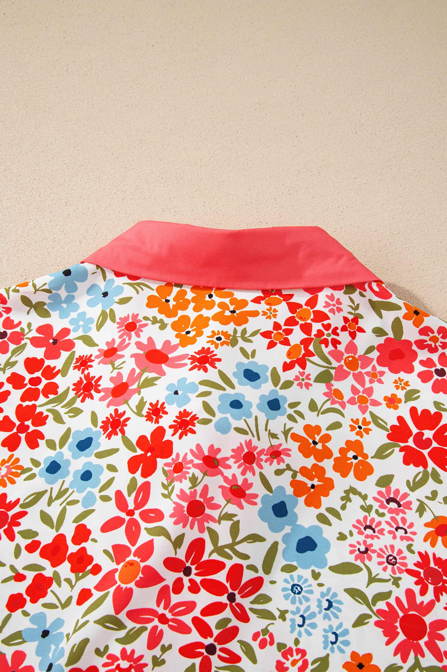 Plus size mini-jurk met knoopsluiting V-hals luipaard of bloemenprint losse pasvorm