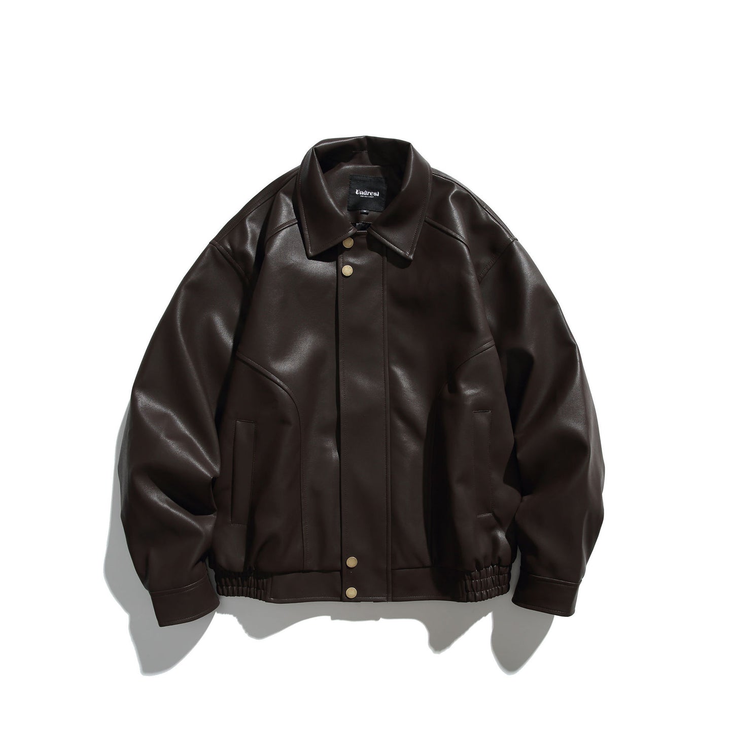Workwear leather jacket loose motorcycle suit casual leather jacket