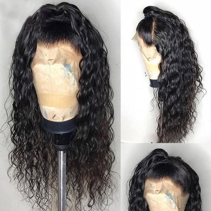 Handgemaakte synthetische lace wig met krullen