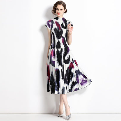 Summer Women's Suit Slim Fit Woman Dress Mid Length Set Pieces Modern Elegant Fashion Outfit Short Sleeve Sets Womens Piece