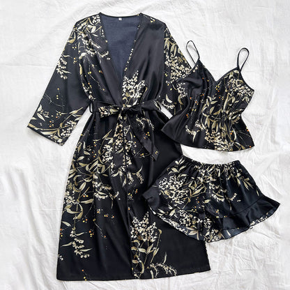 Women's sleepwear printed home suit set