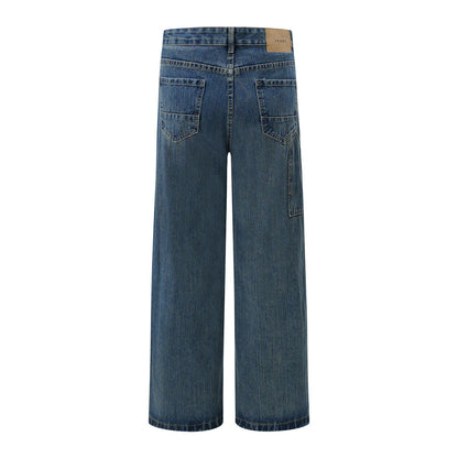 Make old wide leg straight leg long pants