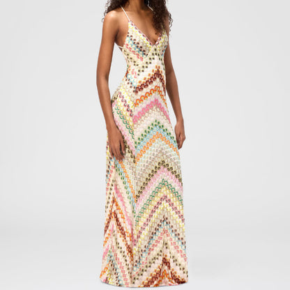 Long Dress Sexy Strapless Dress Handmade Crochet