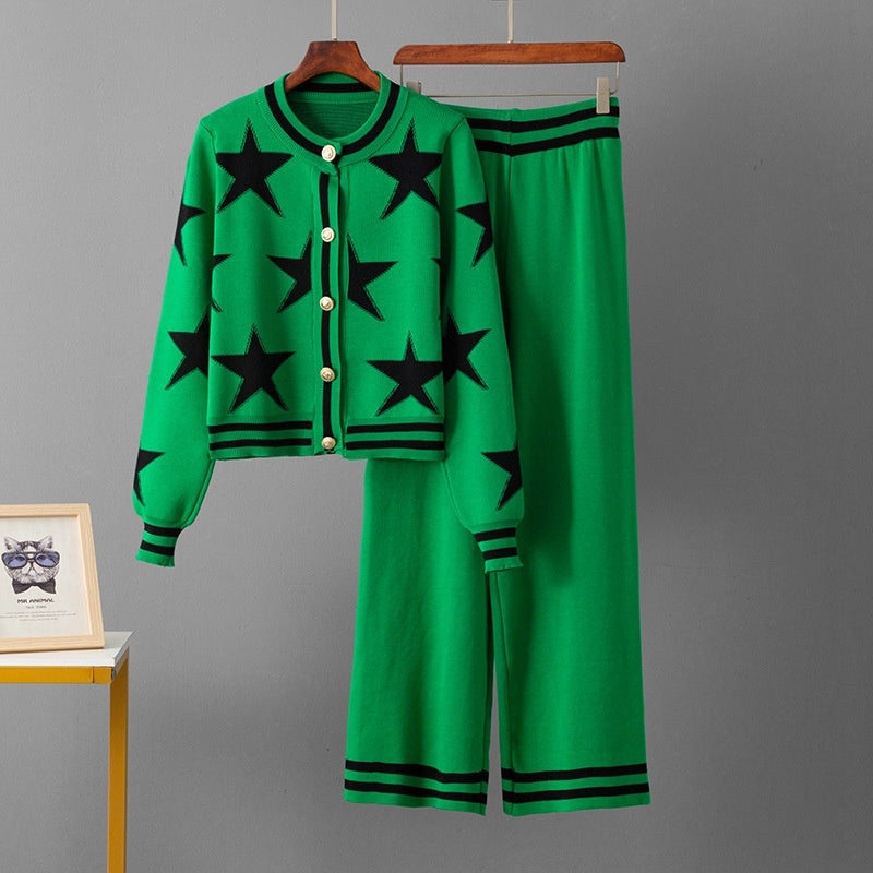 Round neck short slim fit set