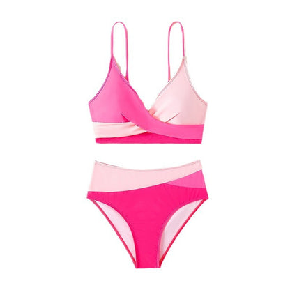 Strap Bikini Swimwear for Women, Elegant Beach Hot Spring Bathing Suit