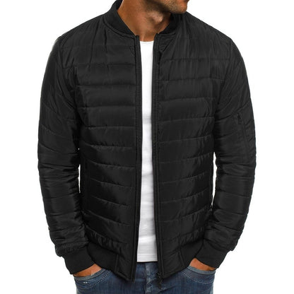 Cotton Coat Autumn And Winter Men's Color Loose Jacket Lingge Cotton Suit