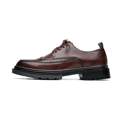 Men's leather shoes for summer