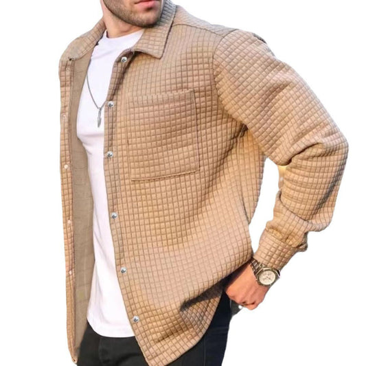 Europese en Amerikaanse heren geruite casual jacket