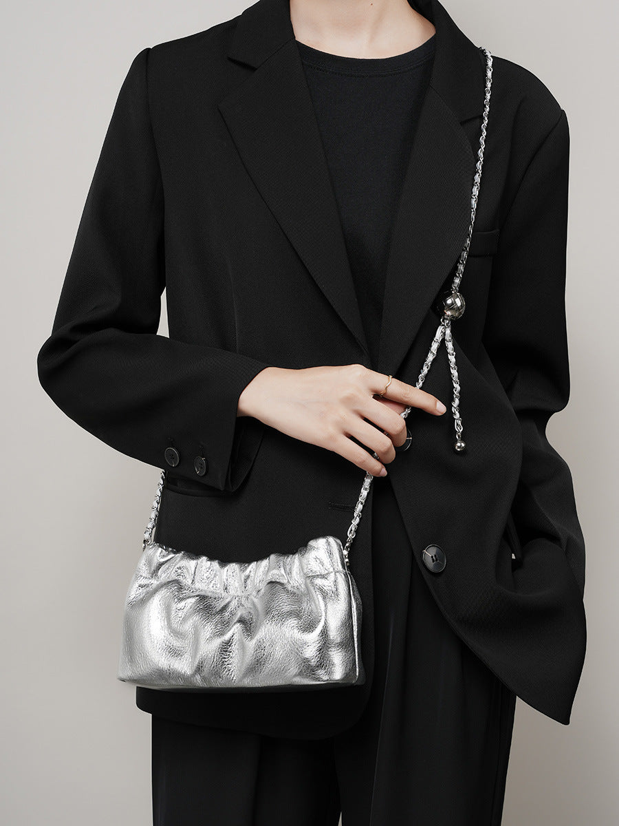 Womens Top Layer Cowhide Crossbody Bag