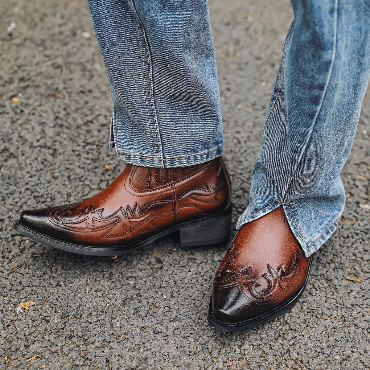 Western Style Hand-Painted Martin Boots