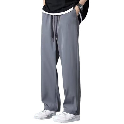 Ice Silk Heren Dunne High Street Drooping Rechte Wijde Broek