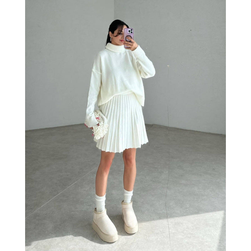 Dames All-matching Trui Korte Rok Tweedelig Pak