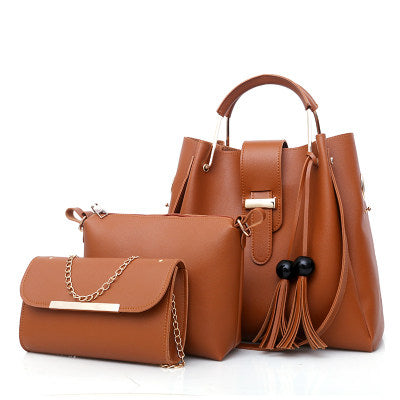 Dames messenger- en schoudertas set van PU-leer