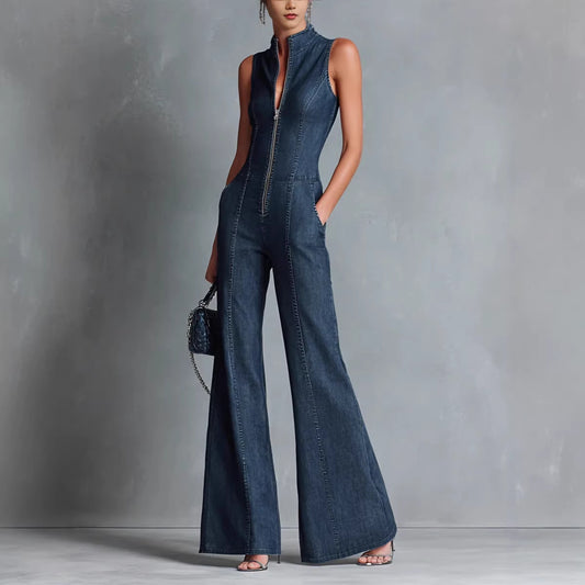 Womens Vintage Denim Jumpsuit