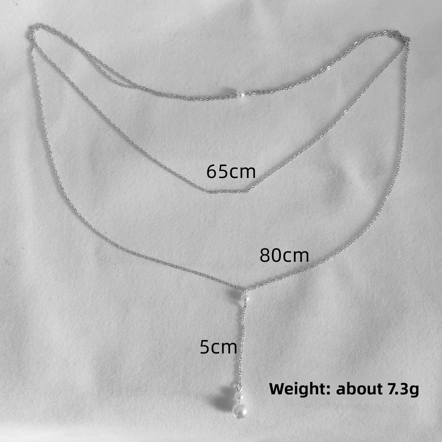Y-Shaped Rhinestone Pendant Necklace