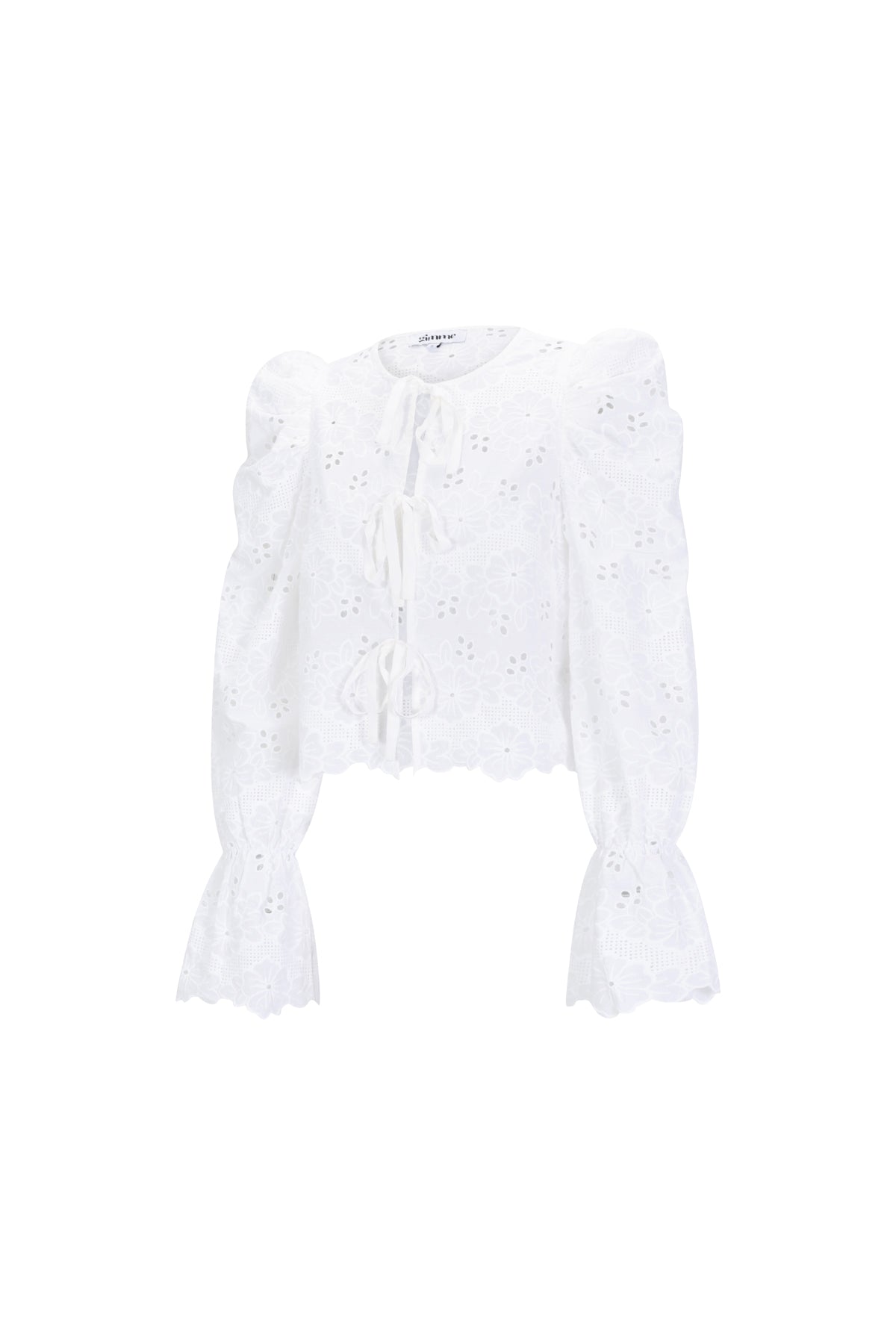 Crochet top met strikken