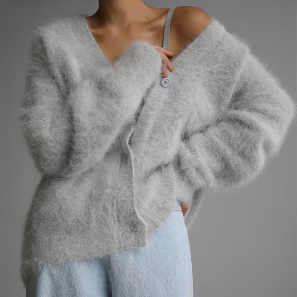 Womens Soft Long Sleeve Cardigan Sweater