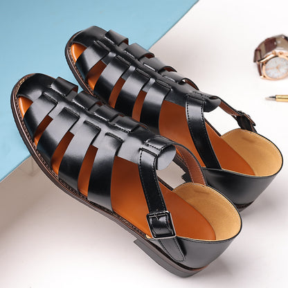 Casual PU-leren sandalen voor heren