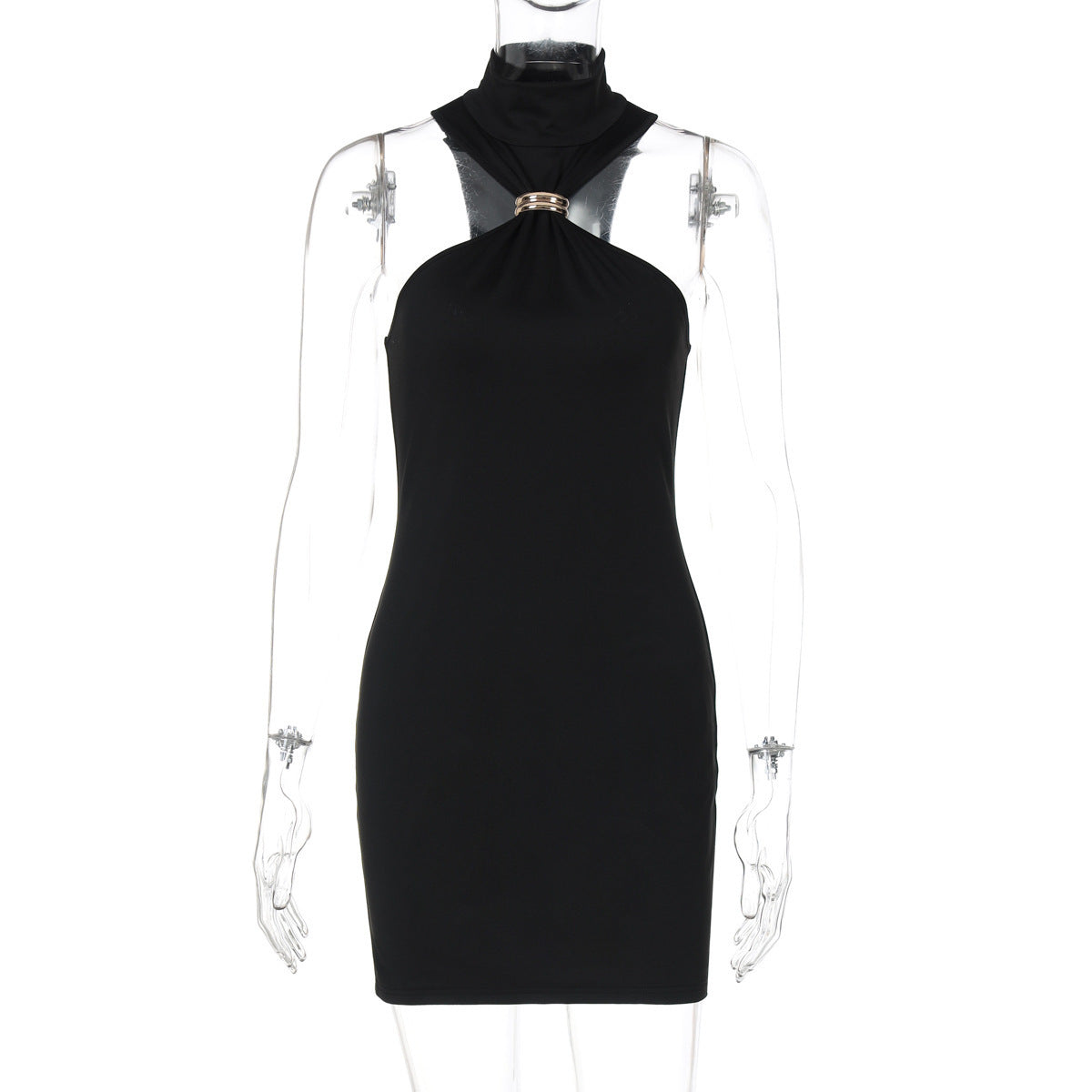 Sleeveless High Waist Bodycon Dress