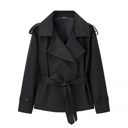 Womens Belted Short Jacket