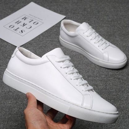 Lage casual sneakers van leer voor heren