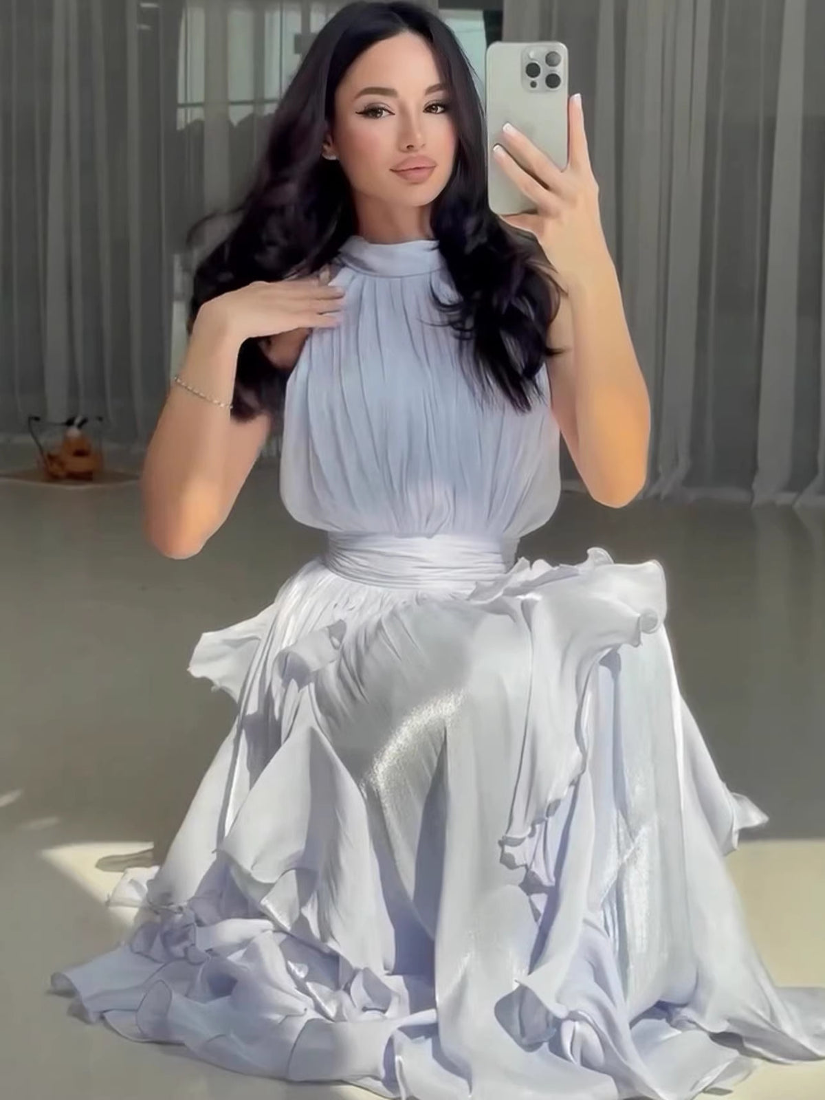 French Elegant Layered Cake Dress