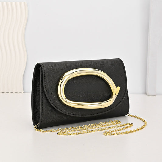 Retro dames clutch met kettingriem