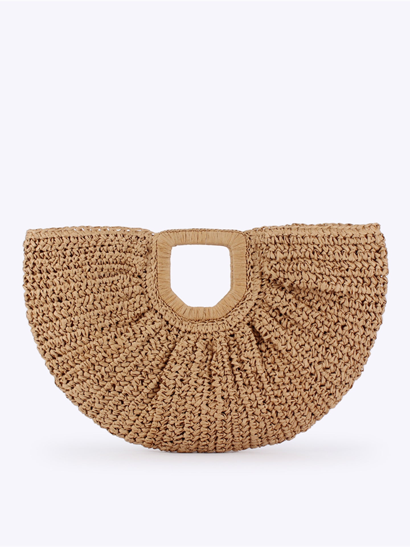 Bohemian Moon Shape Hand-Woven Women Bag