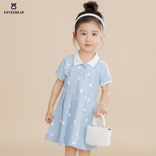 Girls Cotton A-Line Dress