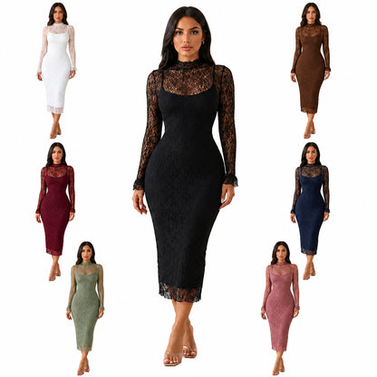 Lace Bodycon Dress Set