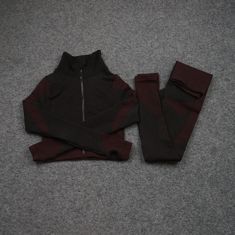 Tweedelige Of Driedelige Stretch Fitnessbroek Sport Yogapak