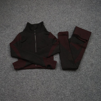 Tweedelige Of Driedelige Stretch Fitnessbroek Sport Yogapak