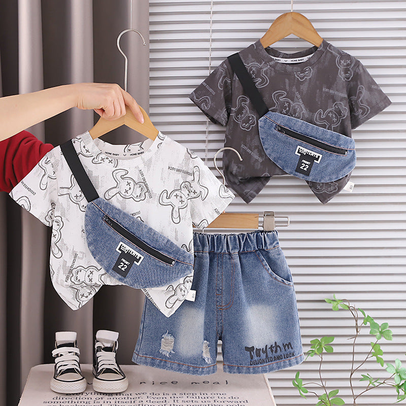 Boys Cartoon Print Shorts