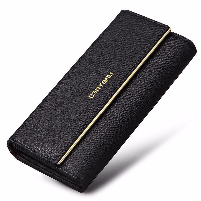 Women's Genuine Leather Tri-Fold Wallet