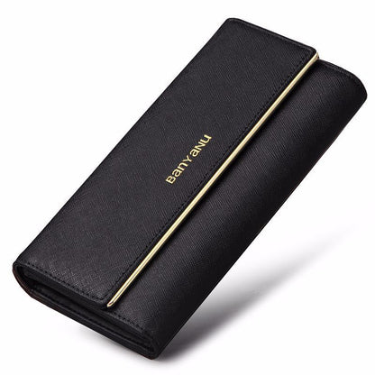 Women's Genuine Leather Tri-Fold Wallet