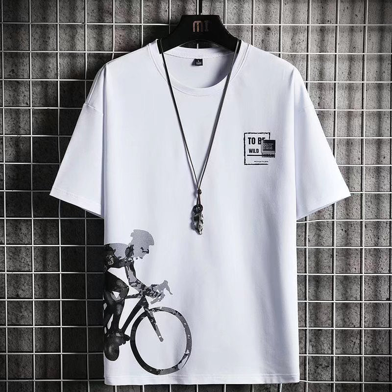 Men's Printed T-Shirt and Shorts Set