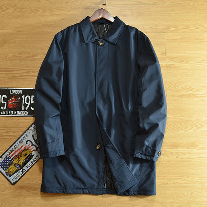 Mid-length trench coat