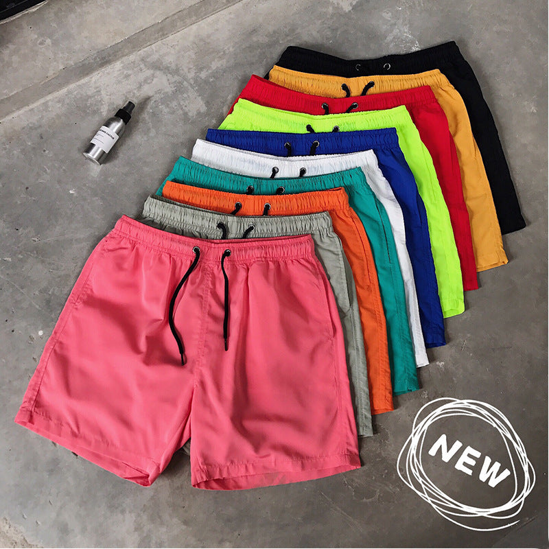 Men Summer Casual Shorts Quick Dry Loose Fit Beach Shorts