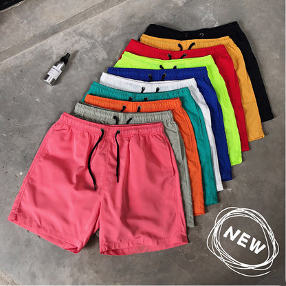 Men Summer Casual Shorts Quick Dry Loose Fit Beach Shorts