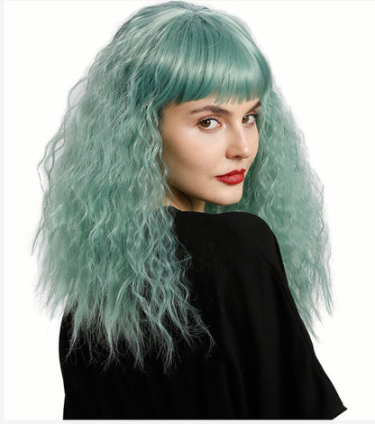 Synthetische vezelpruik lang golvend haar