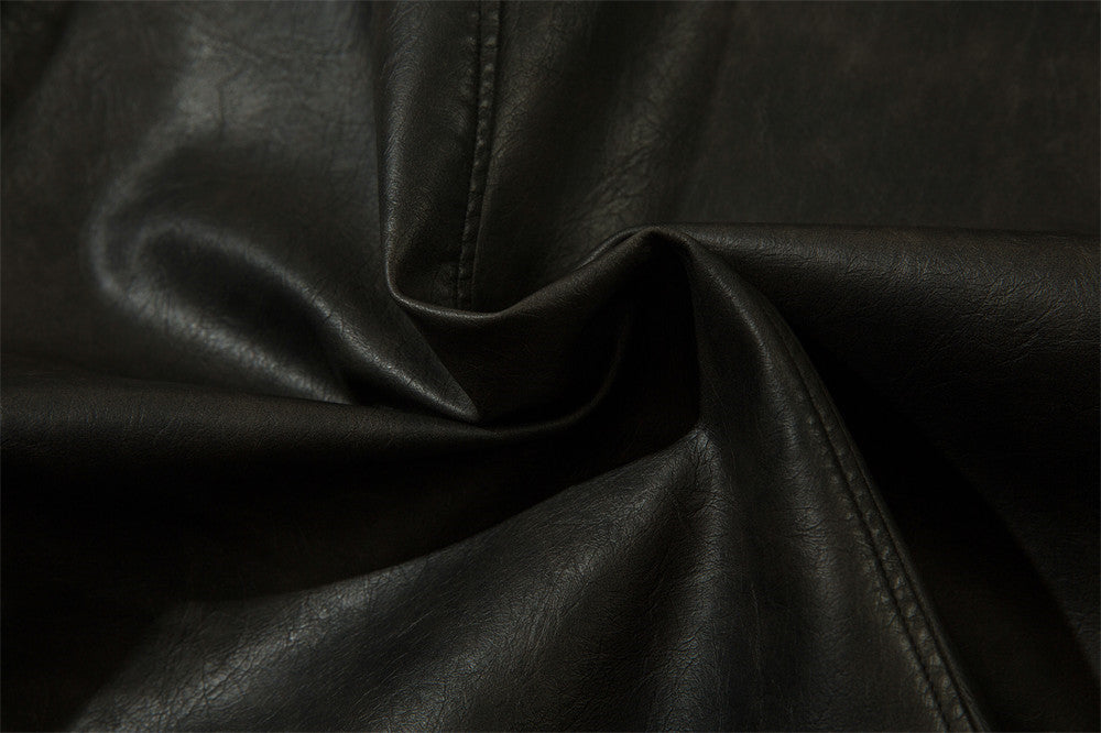 Amerikaans effen PU-leren colbert voor heren