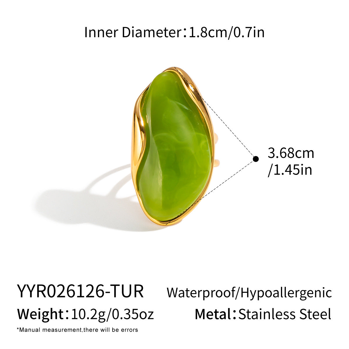 Resin Open-Style Ring for Women