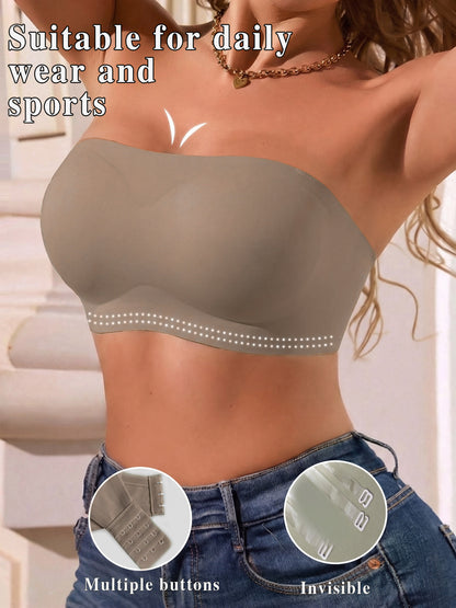 Seamless Wire-Free Tube Top with Anti-Slip Design