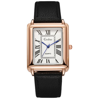Classic Square Roman Numeral Mens Watch