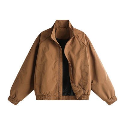 Mens Casual Stand Collar Jacket